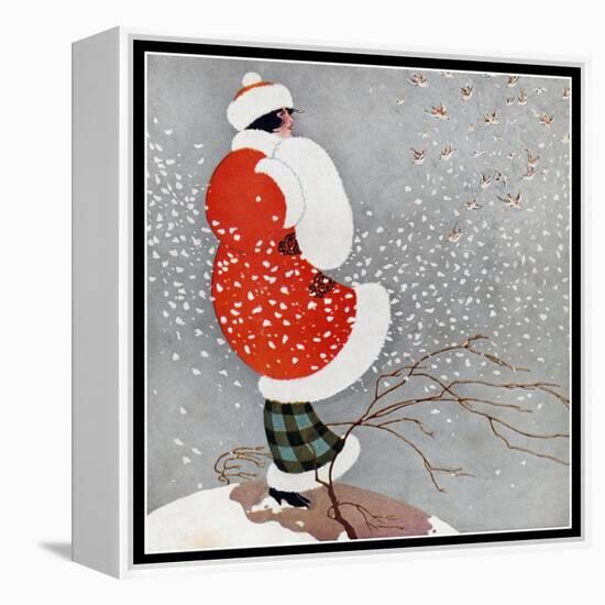 Snow-Vintage Lavoie-Framed Premier Image Canvas