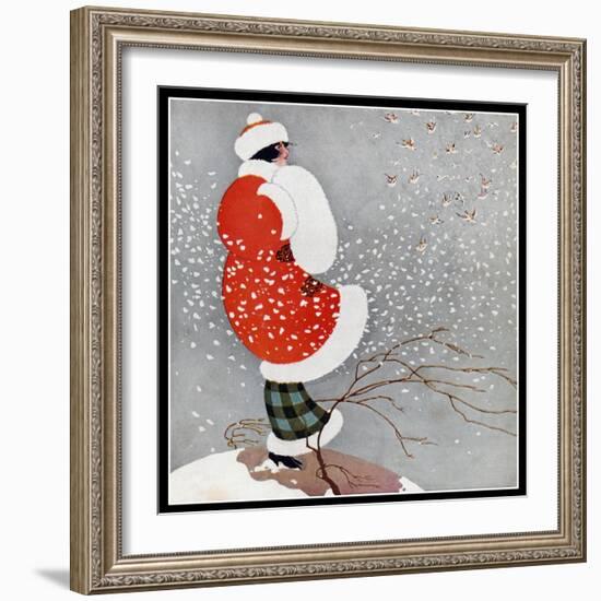 Snow-Vintage Lavoie-Framed Giclee Print