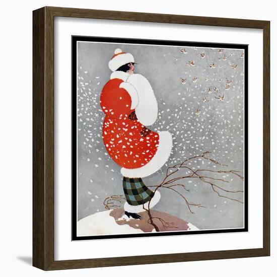 Snow-Vintage Lavoie-Framed Giclee Print