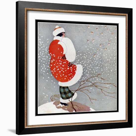 Snow-Vintage Lavoie-Framed Giclee Print