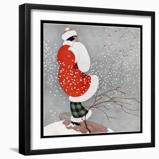 Snow-Vintage Lavoie-Framed Giclee Print