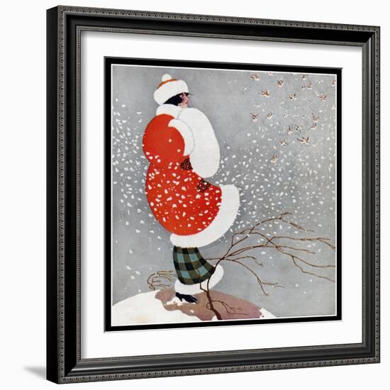 Snow-Vintage Lavoie-Framed Giclee Print