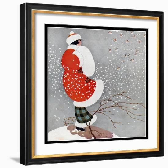 Snow-Vintage Lavoie-Framed Giclee Print