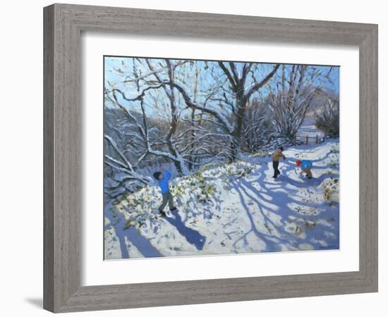 Snowball Fight, 2007-Andrew Macara-Framed Giclee Print