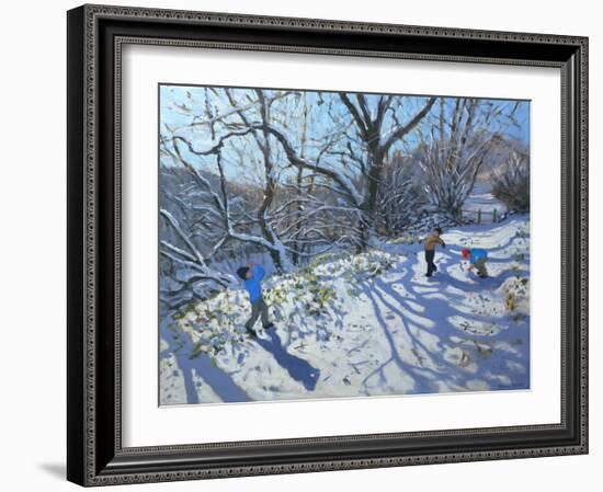 Snowball Fight, 2007-Andrew Macara-Framed Giclee Print