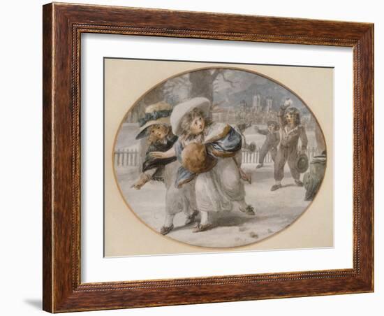 Snowballing, 18Th Century-William Hamilton-Framed Giclee Print