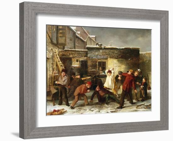 Snowballing-William Henry Knight-Framed Giclee Print