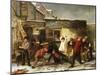 Snowballing-William Henry Knight-Mounted Giclee Print