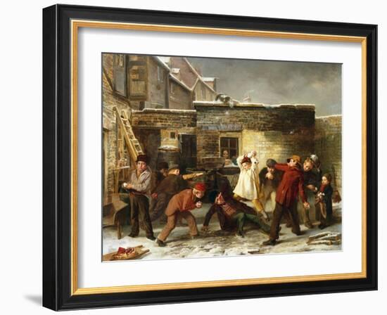 Snowballing-William Henry Knight-Framed Giclee Print