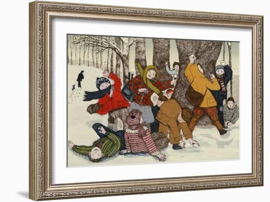 Snowballing-Gillian Lawson-Framed Giclee Print