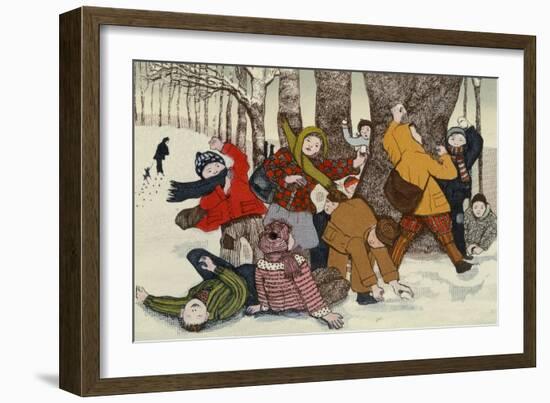 Snowballing-Gillian Lawson-Framed Giclee Print