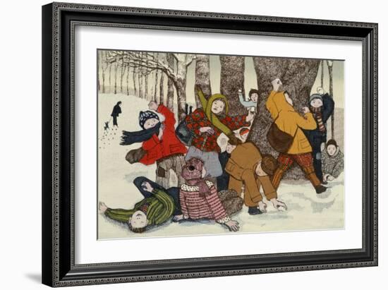 Snowballing-Gillian Lawson-Framed Giclee Print