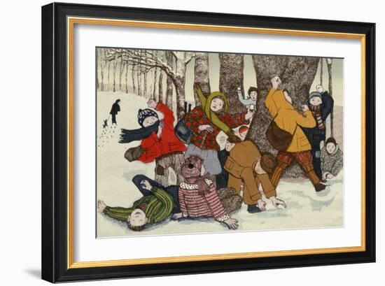 Snowballing-Gillian Lawson-Framed Giclee Print