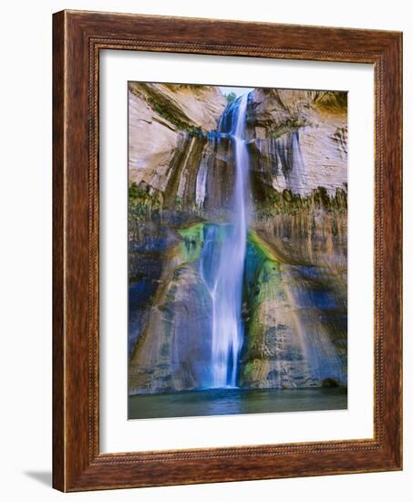 Snowbasin Ski Resort after Sunrise, Strawberry Peak and Moon, Utah-Howie Garber-Framed Photographic Print