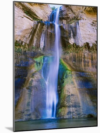 Snowbasin Ski Resort after Sunrise, Strawberry Peak and Moon, Utah-Howie Garber-Mounted Photographic Print