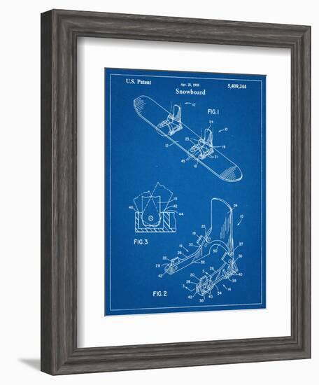 Snowboard Patent-null-Framed Art Print