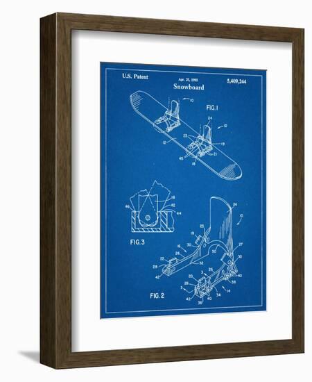 Snowboard Patent-null-Framed Art Print