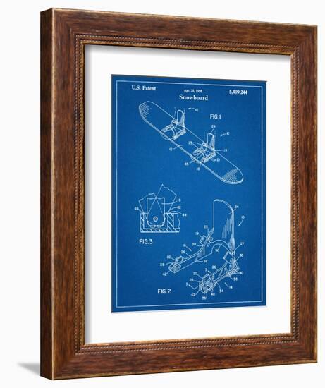 Snowboard Patent-null-Framed Art Print