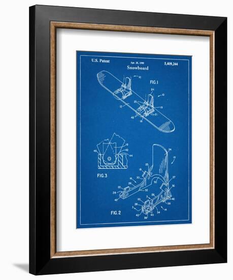 Snowboard Patent-null-Framed Art Print