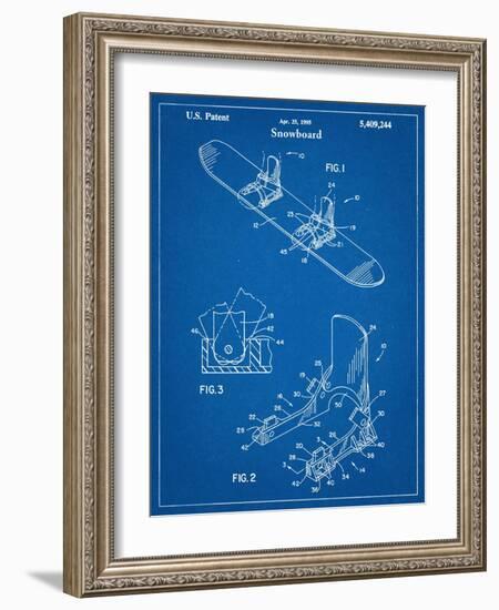 Snowboard Patent-null-Framed Art Print