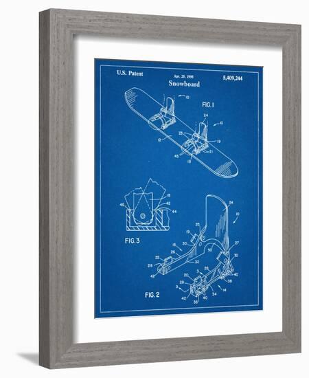 Snowboard Patent-null-Framed Art Print