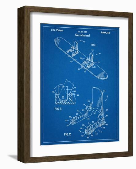 Snowboard Patent-null-Framed Art Print