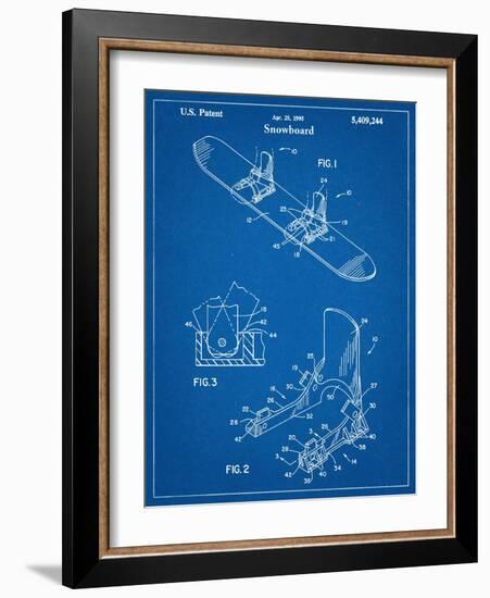 Snowboard Patent-null-Framed Art Print