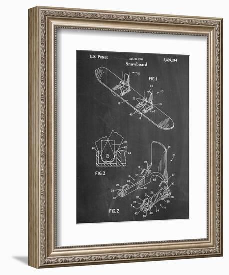 Snowboard Patent-null-Framed Art Print