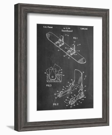 Snowboard Patent-null-Framed Art Print