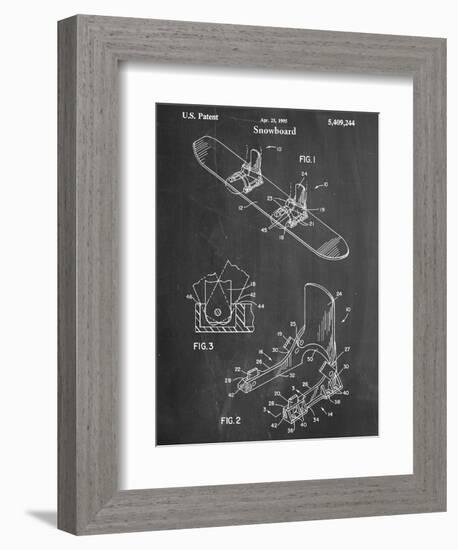 Snowboard Patent-null-Framed Art Print