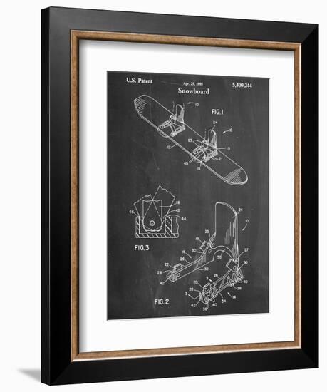 Snowboard Patent-null-Framed Art Print