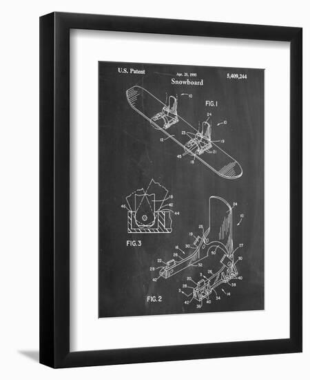 Snowboard Patent-null-Framed Art Print