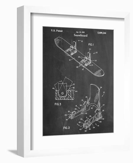 Snowboard Patent-null-Framed Art Print