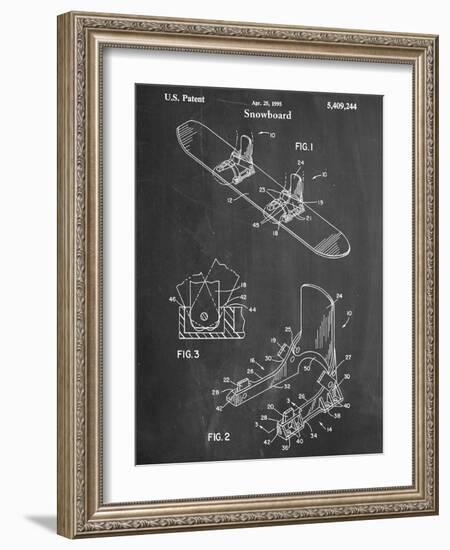 Snowboard Patent-null-Framed Art Print