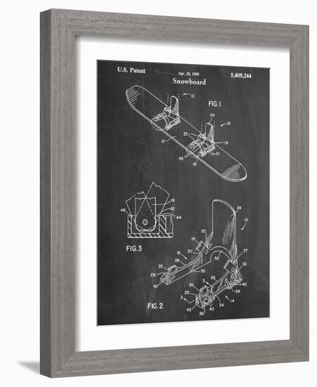 Snowboard Patent-null-Framed Art Print