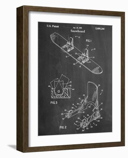 Snowboard Patent-null-Framed Art Print