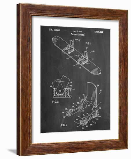 Snowboard Patent-null-Framed Art Print