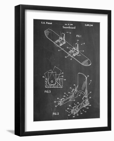 Snowboard Patent-null-Framed Art Print