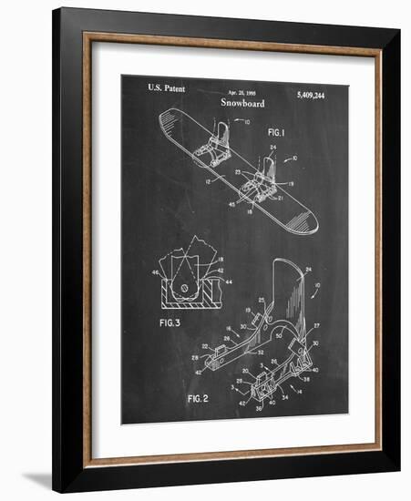 Snowboard Patent-null-Framed Art Print