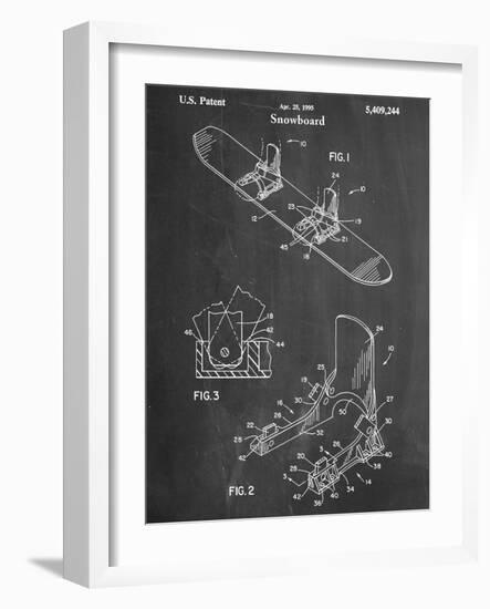 Snowboard Patent-null-Framed Art Print