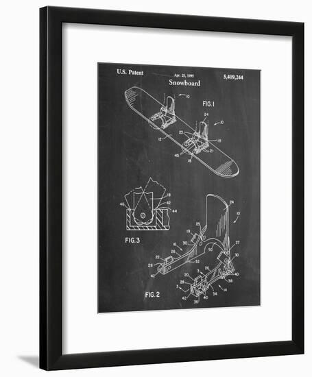 Snowboard Patent-null-Framed Art Print