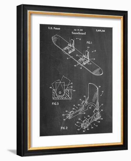 Snowboard Patent-null-Framed Art Print