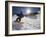 Snowboarder in Tuckerman Ravine, White Mountains National Forest, New Hampshire, USA-Jerry & Marcy Monkman-Framed Photographic Print