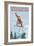Snowboarder Jumping - Snoqualmie Pass, Washington-Lantern Press-Framed Art Print