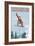 Snowboarder Jumping - Snoqualmie Pass, Washington-Lantern Press-Framed Art Print