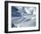 Snowboarder Riding in Powder Snow, Austria, Europe-Ted Levine-Framed Photographic Print