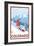 Snowboarder Scene - Colorado-Lantern Press-Framed Art Print