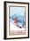 Snowboarder Scene, Lake Tahoe, California-Lantern Press-Framed Premium Giclee Print