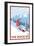 Snowboarder Scene, The Rockies-Lantern Press-Framed Art Print