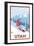 Snowboarder Scene - Utah-Lantern Press-Framed Premium Giclee Print